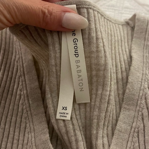 The Group by Babaton AVALON DRESS XS Ribbed Aritzia *sold out* - Picture 2 of 7